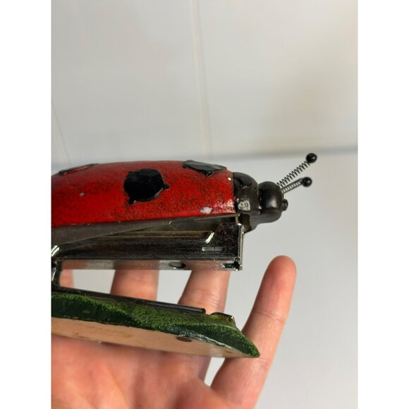 Vintage 2003 Ladybug Shaped Stapler & Paper Weight 5" - Red & Black Desk Accesso - Picture 4 of 6